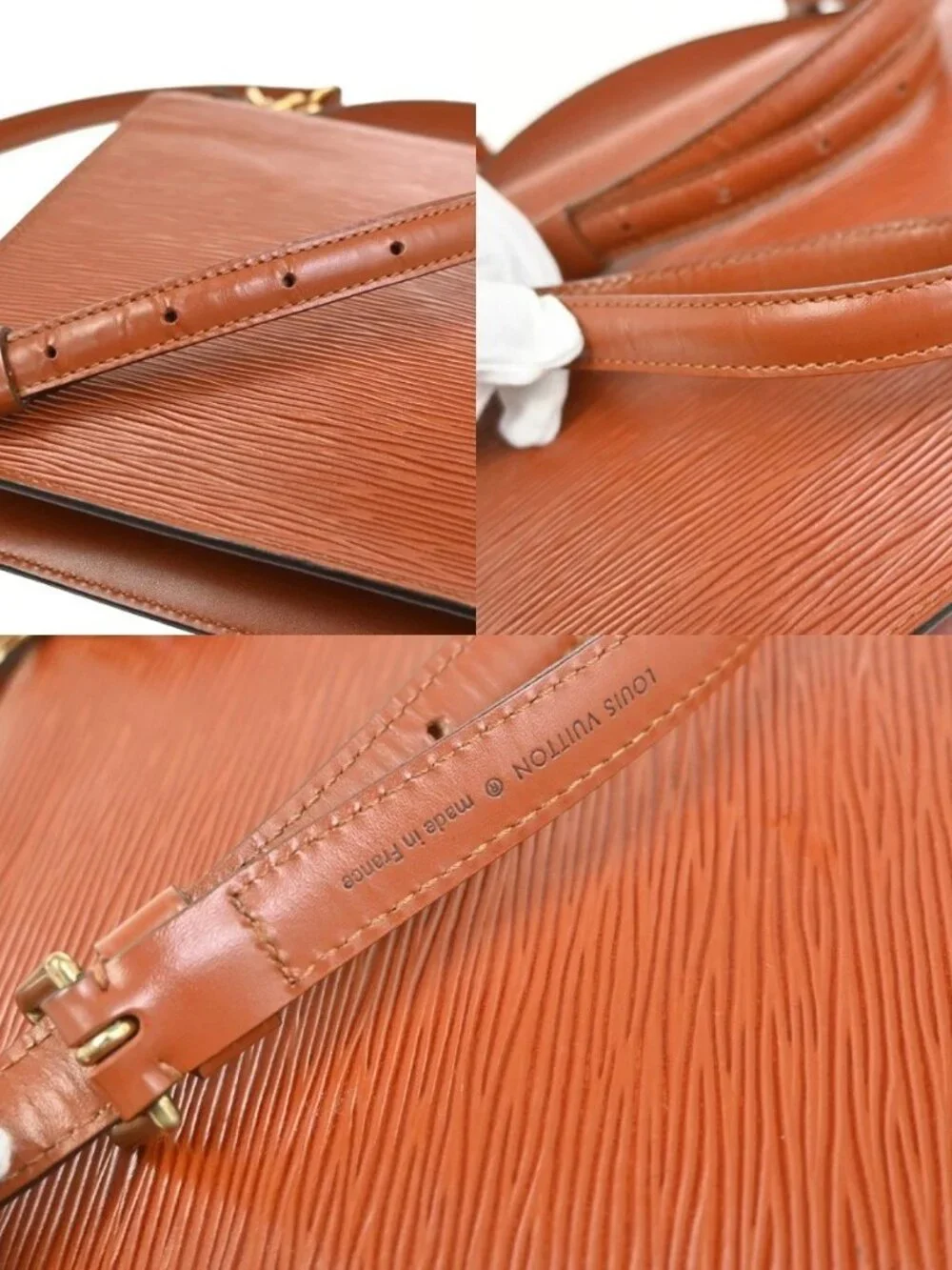 LOUIS VUITTON Monceau 2Way Shoulder Hand Bag Epi Leather Brown M52123 81YH920 - Picture 7 of 16